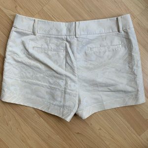 Loft cream color jacquard shorts